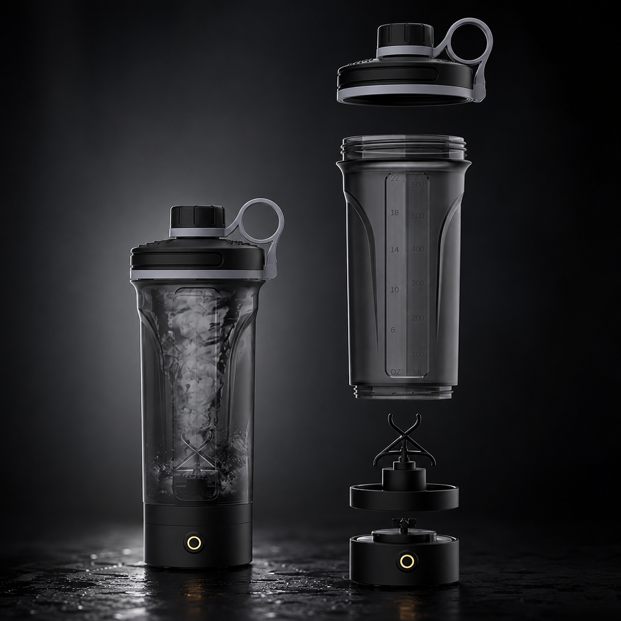 BlendGo™ Electric Protein Shaker Bottle – 700ml